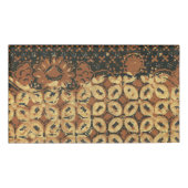 Koffieboon aardachtig boho rustiek naambadge (Voorkant)