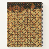 Koffieboon aardachtig boho rustiek notitieboek (Achterkant)