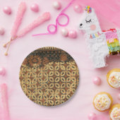 Koffieboon aardachtig boho rustiek papieren bordje (Feest)