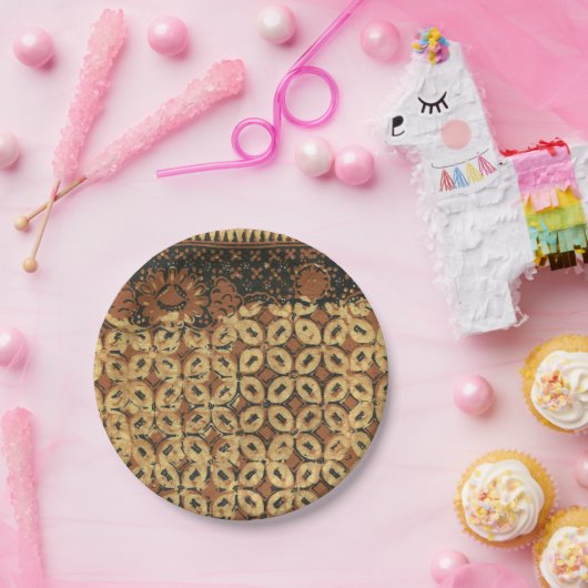 Koffieboon aardachtig boho rustiek papieren bordje (Feest)