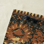 Koffieboon aardachtig boho rustiek strandlaken (In situ)