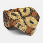 Koffieboon aardachtig boho rustiek stropdas (Opgerold)