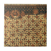 Koffieboon aardachtig boho rustiek tegeltje (Voorkant)