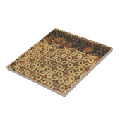 Koffieboon aardachtig boho rustiek tegeltje (Zijkant)