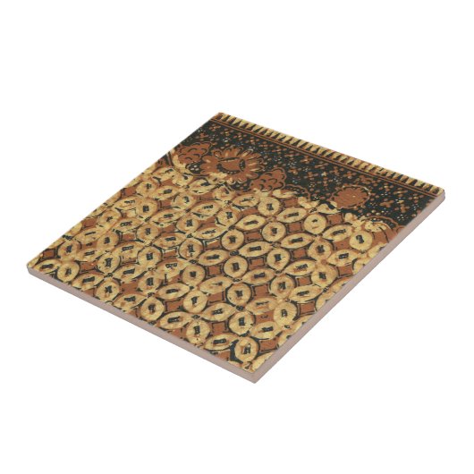 Koffieboon aardachtig boho rustiek tegeltje (Zijkant)