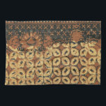 Koffieboon aardachtig boho rustiek theedoek<br><div class="desc">Earthy Batik Art - Dit afbeelding is gebaseerd op een aardse mooie boho koffieboon grafische geometrische design print,  een robuuste rustieke kunst print.</div>