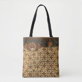 Koffieboon aardachtig boho rustiek tote bag (Voorkant)