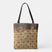 Koffieboon aardachtig boho rustiek tote bag (Achterkant)