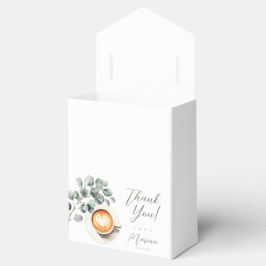 koffieboon-baby shower bedankdoosjes (Geopend)