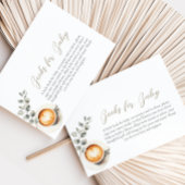 Koffieboon baby shower Boek aanvraag kaart