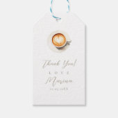 koffieboon-baby shower cadeaulabel (Voorkant)