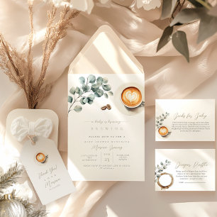 koffieboon-baby shower kaart