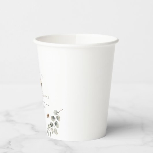 koffieboon-baby shower papieren bekers (Links)