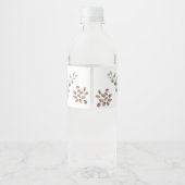 koffieboon-baby shower waterfles etiket (Achterkant)