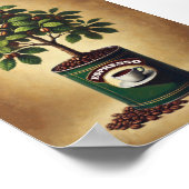 Koffieboon Boom Poster | Espresso Liefhebber Muurk (Hoek)