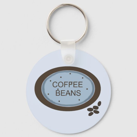 Koffieboon Bord Sleutelhanger (Voorkant)