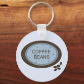Koffieboon Bord Sleutelhanger (Voorkant)