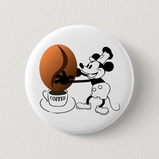 Koffieboon Button (Voorkant)