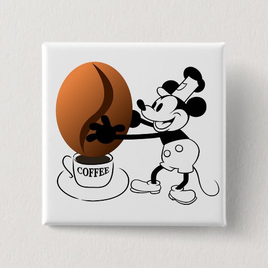 Koffieboon Button (Voorkant)