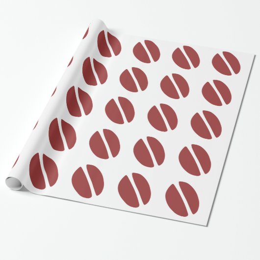 Koffieboon. Cadeaupapier (Uitgerold)