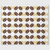 Koffieboon Charm Wrapping Paper voor Gifts Cadeaupapier (Vlak)