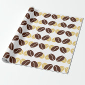 Koffieboon Charm Wrapping Paper voor Gifts Cadeaupapier (Uitgerold)