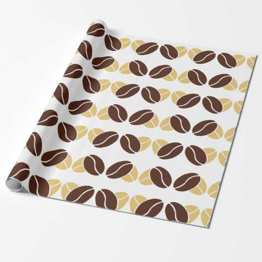 Koffieboon Charm Wrapping Paper voor Gifts Cadeaupapier (Uitgerold)
