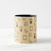 koffieboon Drink Cup Cafeïne Patroon Mok (Center)
