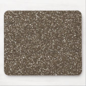 Koffieboon Faux Glitter Muismat (Voorkant)