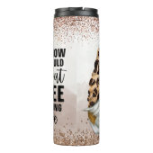 Koffieboon Gnome Grappige Thermische Tumbler Thermosbeker (Achterkant)