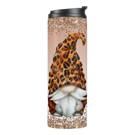 Koffieboon Gnome Thermische Tumbler Thermosbeker (Gedraaid links)