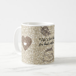 Koffieboon Hart Koffiemok | Rustbruin