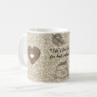 Koffieboon Hart Koffiemok | Rustbruin