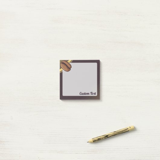 Koffieboon Icoon Post-it® Notes (Op bureau)