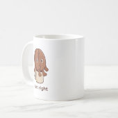 Koffieboon Karakter precies goed Koffiemok (Voorkant links)