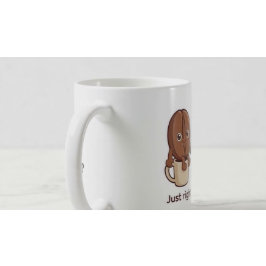 Koffieboon Karakter precies goed Koffiemok