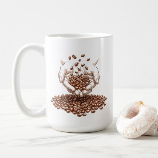 Koffieboon Koffiemok (Met donut)