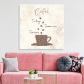 Koffieboon Kunst Opgespannen Canvasprint Canvas Afdruk (Insitu (Woonkamer))