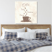 Koffieboon Kunst Opgespannen Canvasprint Canvas Afdruk (Insitu (Slaapkamer))