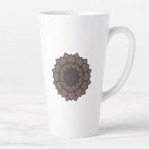 Koffieboon Mandala-Modern Biologisch-Koffieliefheb Latte Mok