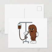 Koffieboon met koffiepot briefkaart (Voorkant / Achterkant)