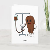 Koffieboon met koffiepot kaart (Achterkant)