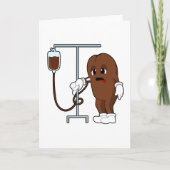 Koffieboon met koffiepot kaart (Voorkant)