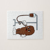 Koffieboon met koffiepot legpuzzel (Horizontaal)