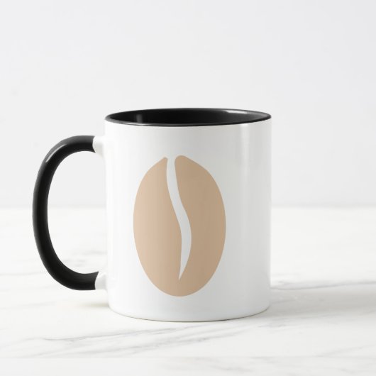 koffieboon minimalistisch mok (Links)