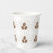 Koffieboon Party Cups Papieren Bekers (Voorkant)