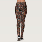 Koffieboon Patroon Leggings (Achterkant)