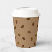 koffieboon patroon papieren beker (Links)
