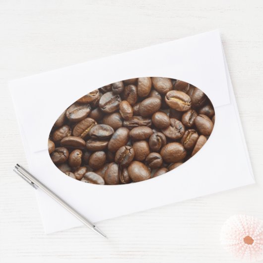 Koffieboon sticker (Envelop)