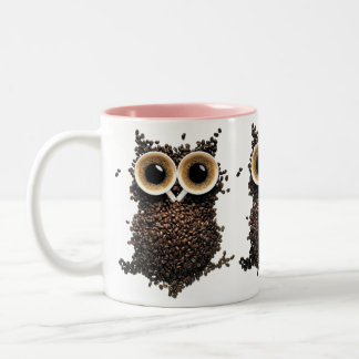 Koffieboon Uil Kunst Tweekleurige Koffiemok